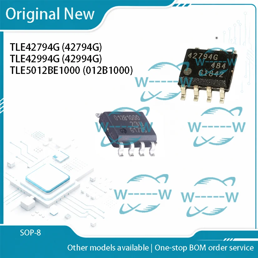 5-30PCS)NEW TLE42794G 42794G TLE42994G 42994G TLE5012BE1000 012B1000 TLE42794 TLE42994 TLE5012B sop-8 ic chip
