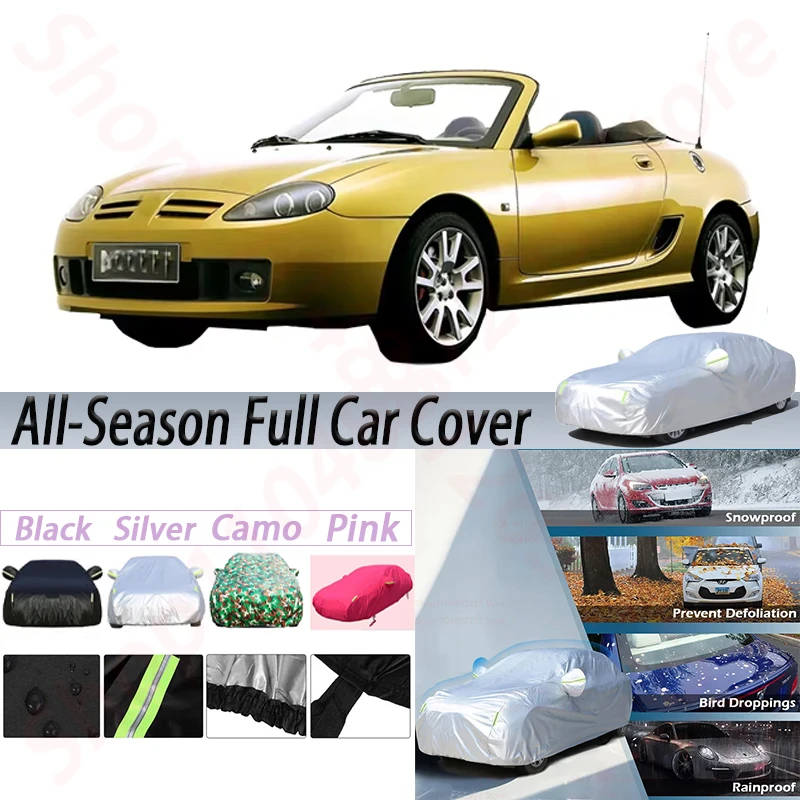 

Waterproof Car Covers For MG TF Outdoor Sun Shade Anti-UV Snow Rain Wind Resistant Auto Cover Dustproof
