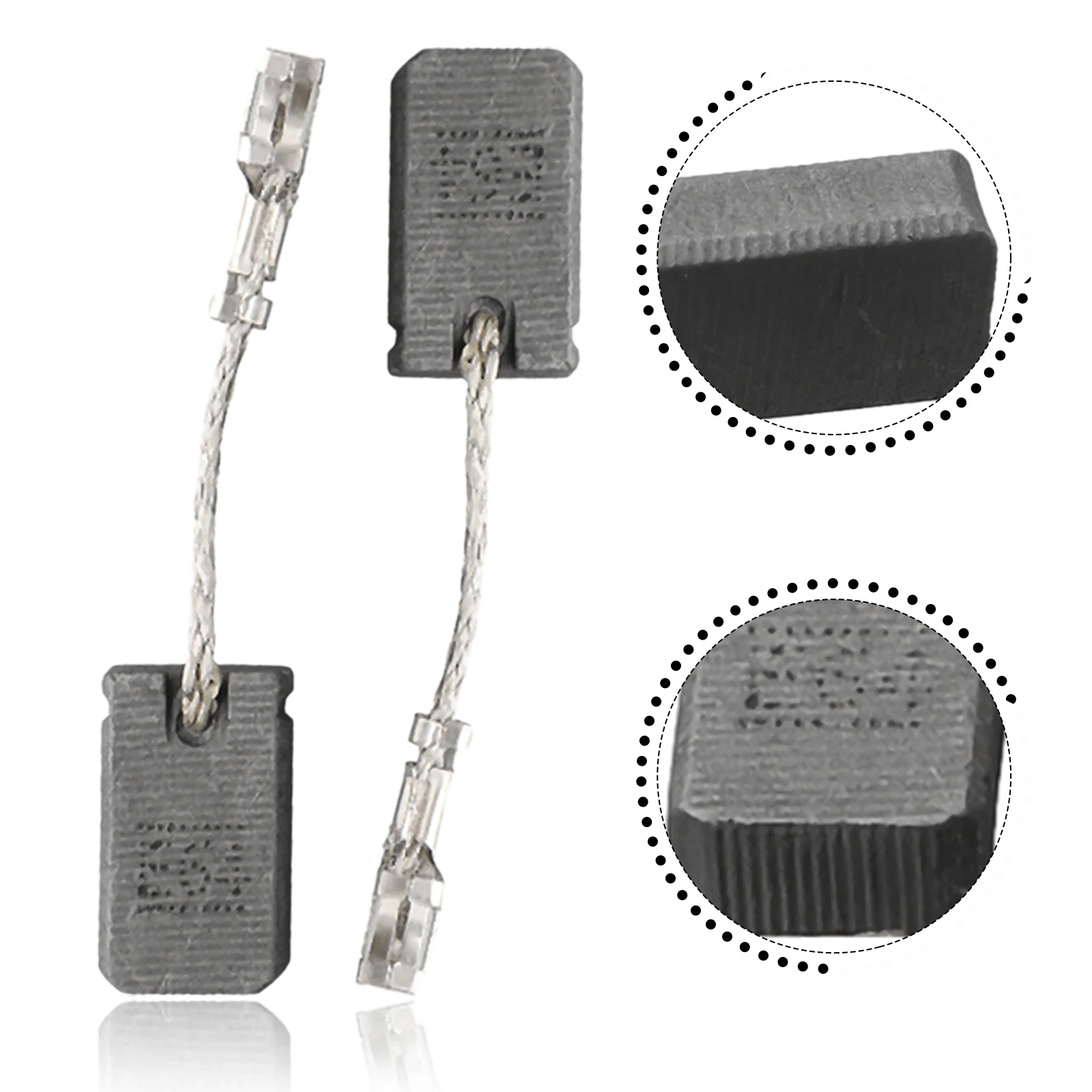 For Bosch GWS 1000 1100 1400 10 11 14 15-125 Repair Intermittent Motors accessories 6Pcs 5*10*17mm Carbon Brushes Moto