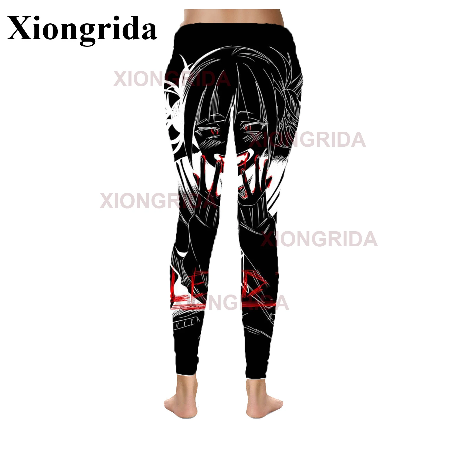 Calça feminina Himiko Toga Estampada, Leggings Fitness de Cintura Alta, Roupas de Ginásio Finas, Meias Treino, Anime 3D, Novo