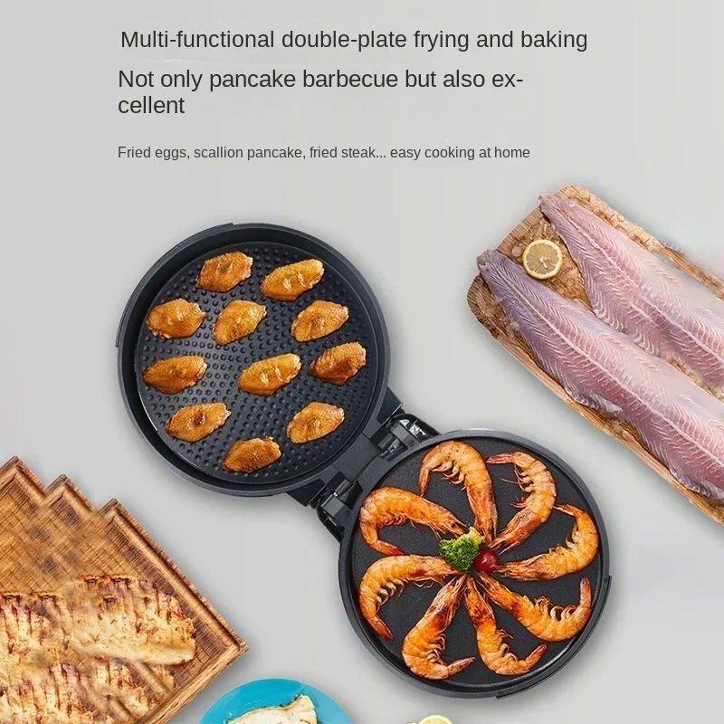 Electric Pancake Pan Double-sided Heating Non Stick Pan Deepening Intelligent Pancake Pan Pancake Frying Machine 40cm