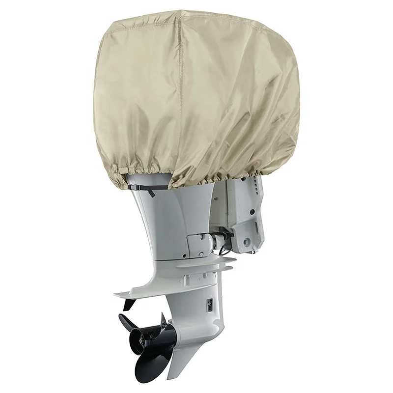 Marine Outboard Cover Boat Motor Engine Cover 600D Fade Tear Resistant Waterproof UV-Proof Boat Motor Cover