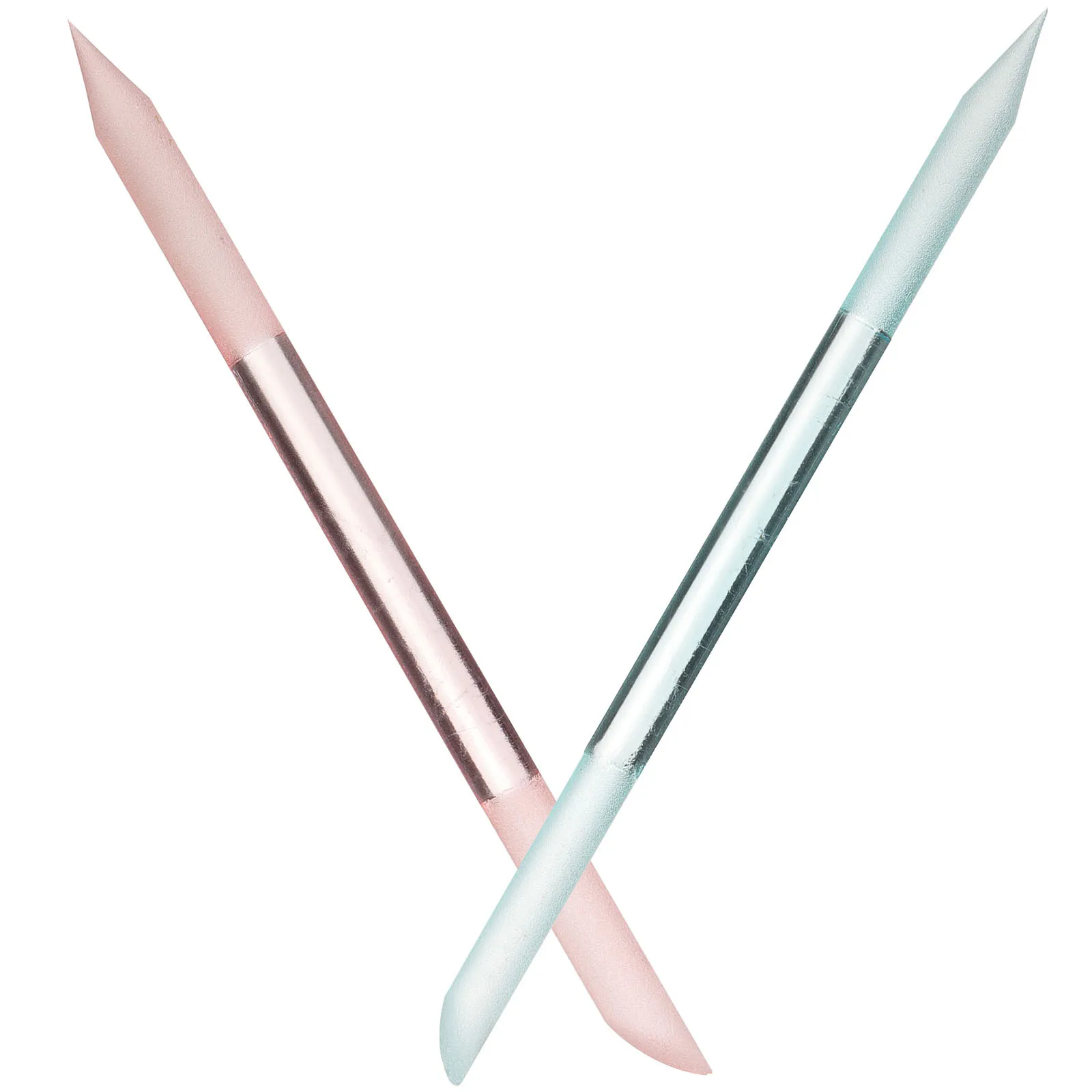 2 szt. Szklane pilniki do paznokci, stylowe narzędzie do manicure dla kobiet, do zdobienia i polerowania paznokci, szklany pasek do polerowania, pilnik do manicure dla kobiet