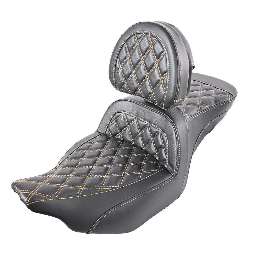 Motorcycle Parts Step up Big Sofa Seat Two-step with Small Backrest Pad for 24-25 Road Street Glide 23-25 CVO Road Street Glide