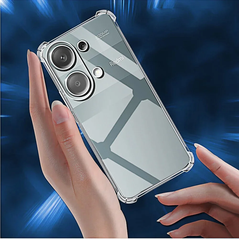 Schokbestendig Clear Silicone Soft Case Voor Xiaomi Redmi Note 13 Pro 4G 13 12 5G 11 Pro plus Telefoon Gevallen Covers Beschrijving 1.R