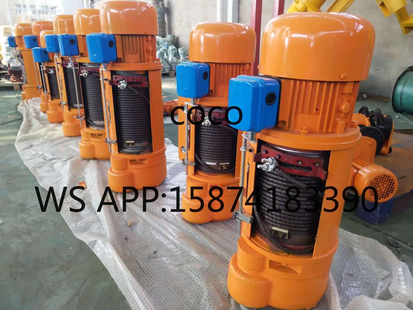 Low Noise Electric Hoist 1ton-10ton Wire Rope Crane Winch Professional Gym Lifting Equipment