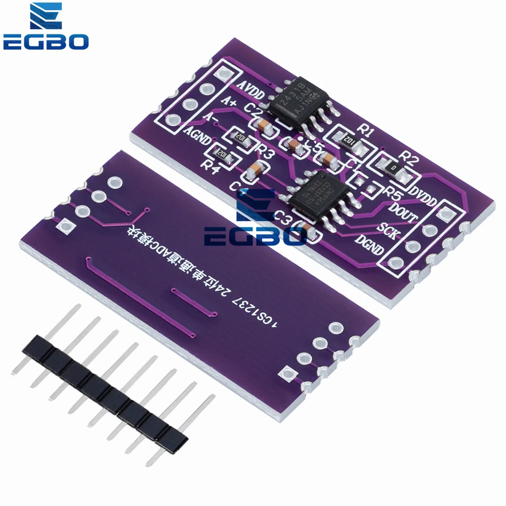 مستشعر وزن أحادي القناة لاردوينو ، CS1237 ، 24 بت ، وحدة ADC على متن الطائرة ، رقاقة مرجعية خارجية TL431