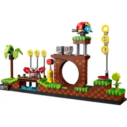 Ideas 21331 1125pcs Sonic the Hedgehogs Pop Game Green Hill Zone Model Building Set Block Bricks Kits Toys For Children Gift