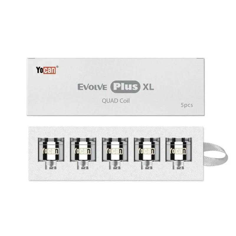Оригинальный испаритель для сухих трав Yocan Evolve Plus XL, 2-5 шт., сменная катушка, четырехъядерная и керамическая катушка-пончик, подходит для испарителя воска