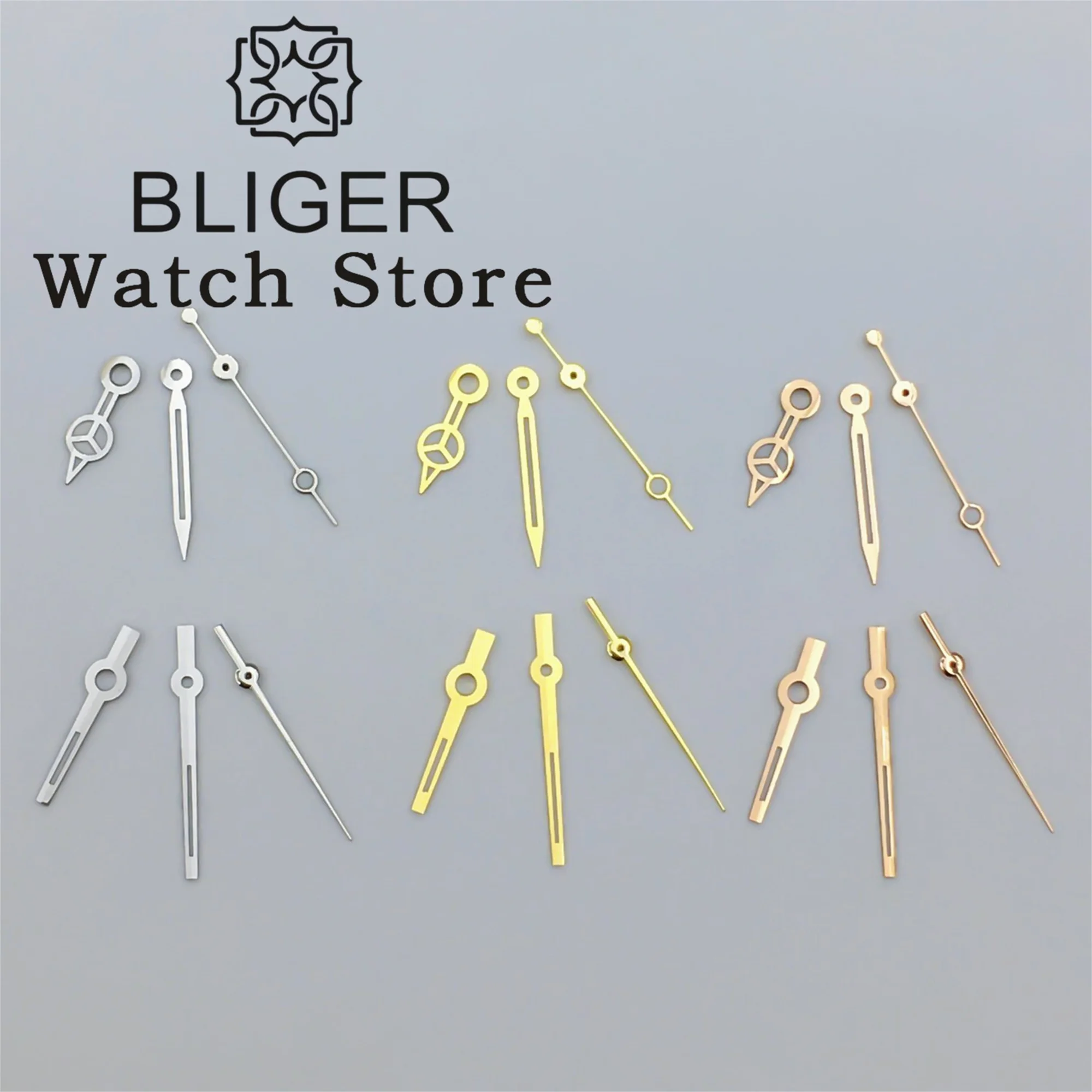 BLIGER Watch Hands Gold Silver Rose Gold Hands Fit NH05 NH06 NH07 Movement Ladies Watch Parts