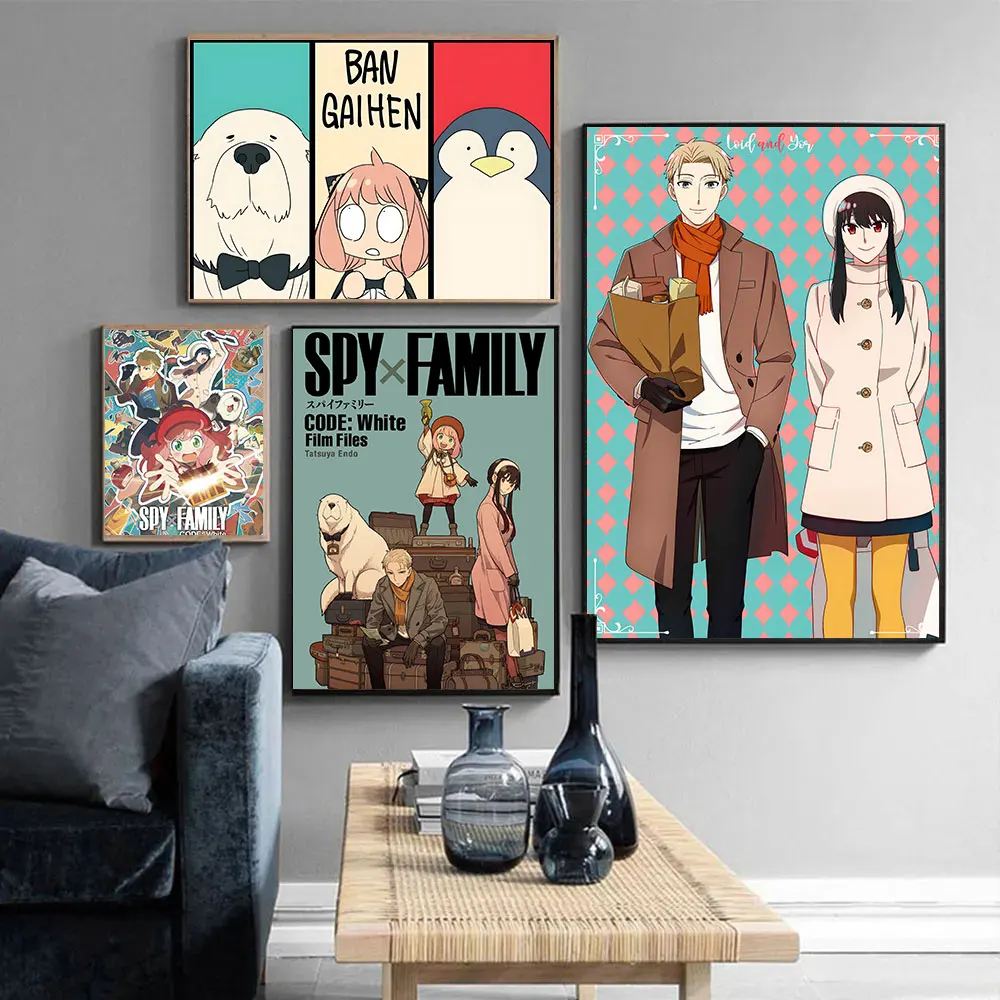 Japanese Anime Spy x Family Demon Slayer Posters and Prints Canvas Painting Wall Art Picture for Living Room Home Decor Gifts