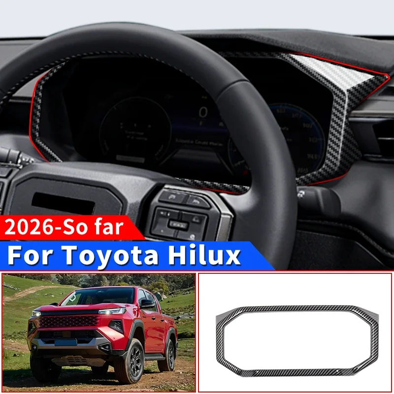 

For 2026 Toyota Hilux SR SR5 Dashboard Decorative Frame Anti Scratch Panel Protection Upgrade Automotive Interior Accessories