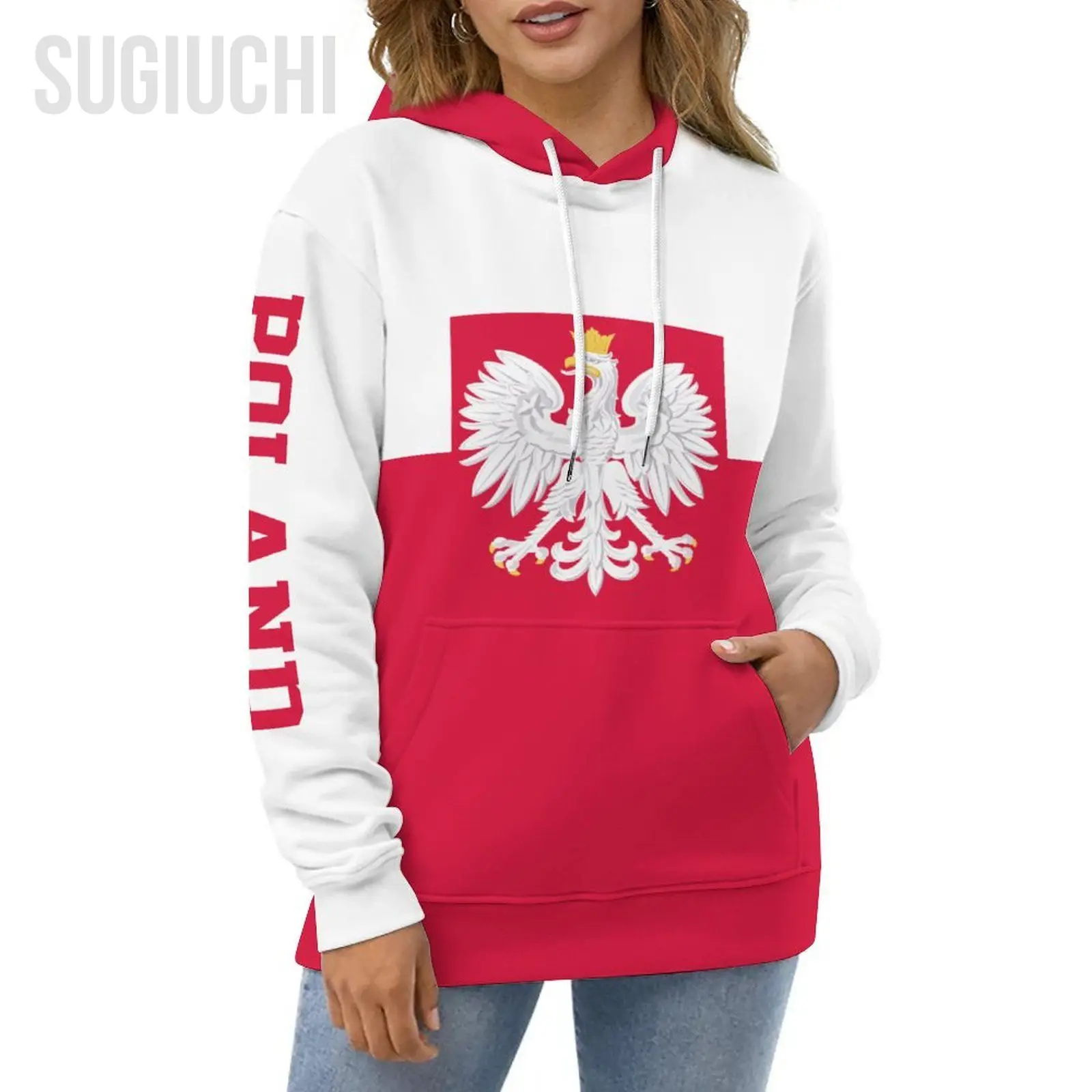 Unisex 3D Hoodie Poland Flag Men Women Polyester Harajuku Sweatshirt Pullover Hoodies Casual Cool