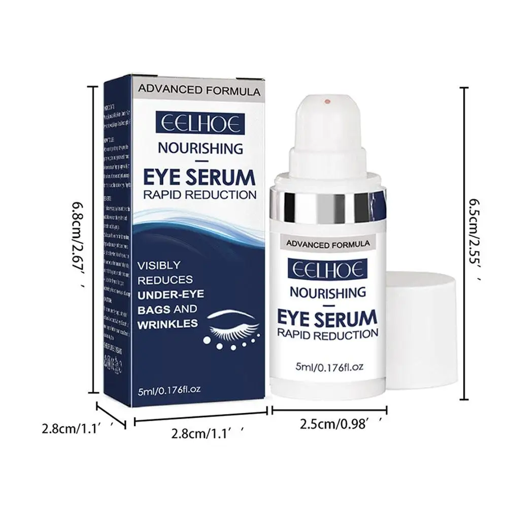 Crème pour les yeux optimiste instantanée, sérum anti-rides pour les yeux, SAP Rides, Dark Cowcles RemGruEye Bags, 5ml