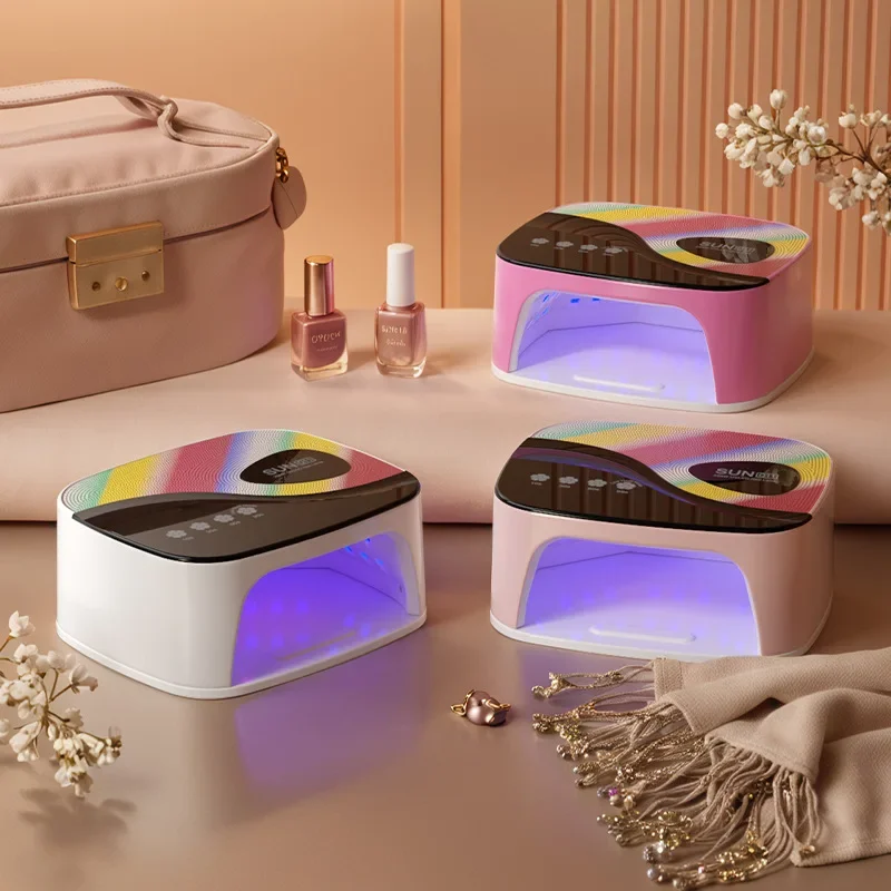 جديد 288 واط UV LED الذكية الاستشعار مسمار مصباح مسمار علاج مصباح مسمار مجفف متعدد الإعداد الموقت لمعدات صالونات الأظافر المهنية