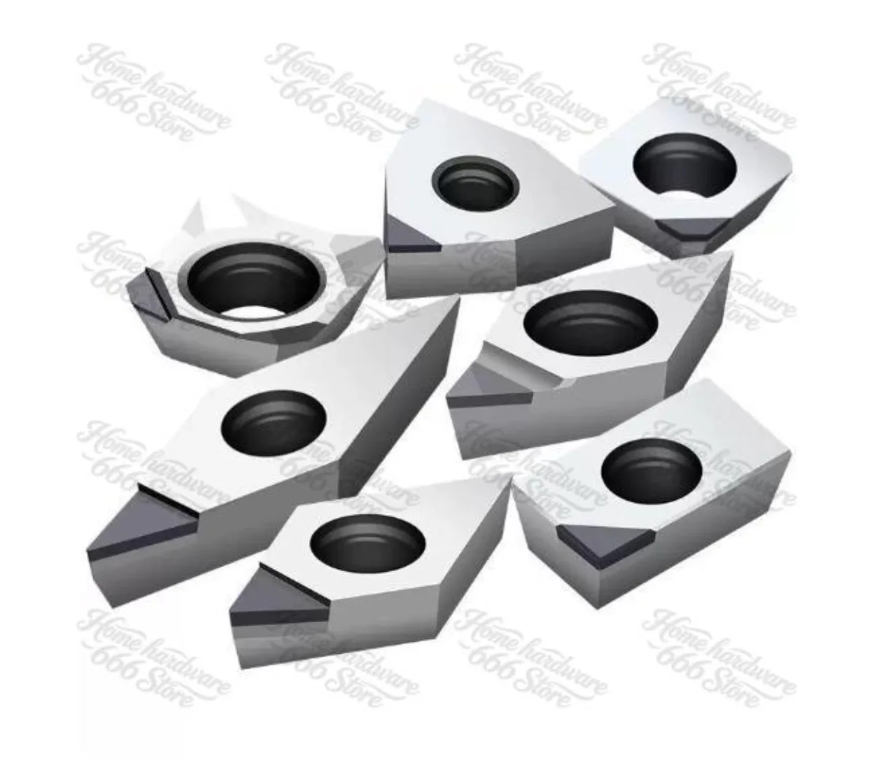 2pcs Diamond Tipped Turning Insert CNC Lathe Cutter VCMT110302 CBN VCMT110304  VCMT110308 160402  VCMT160404