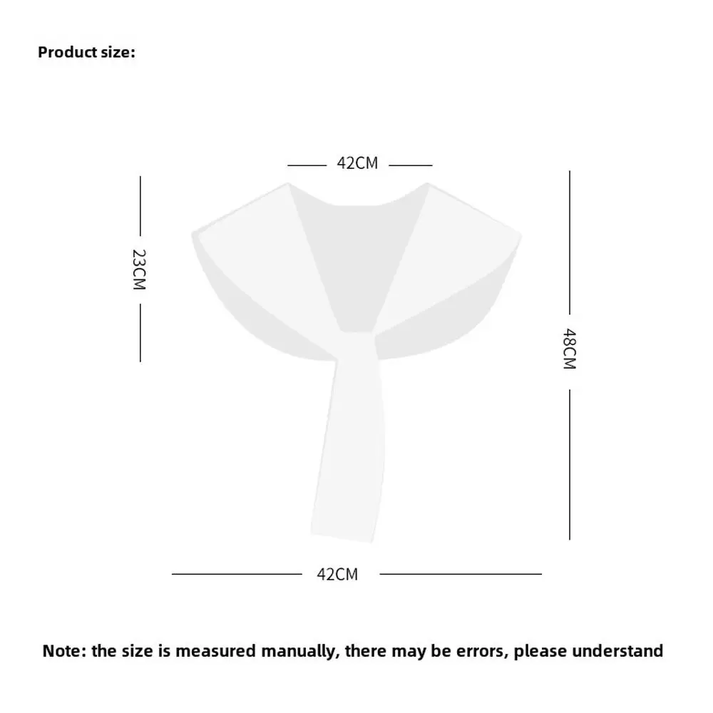 Cloak Oil Painting Shawl with Tie Breathable Multicolor Sle Silk Scarf Short Fake Collar Decorative Air Conditioned Room