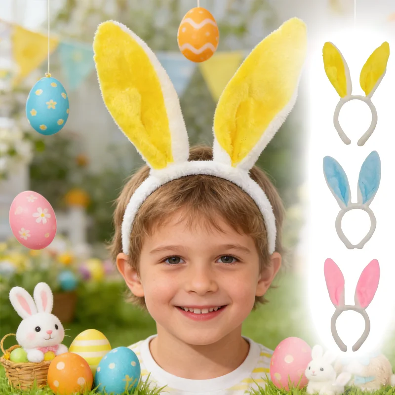 

Easter Rabbit Headband Decoration Children's Party Gift Cute Rabbit Headband for Photo Props Celebration Accessories