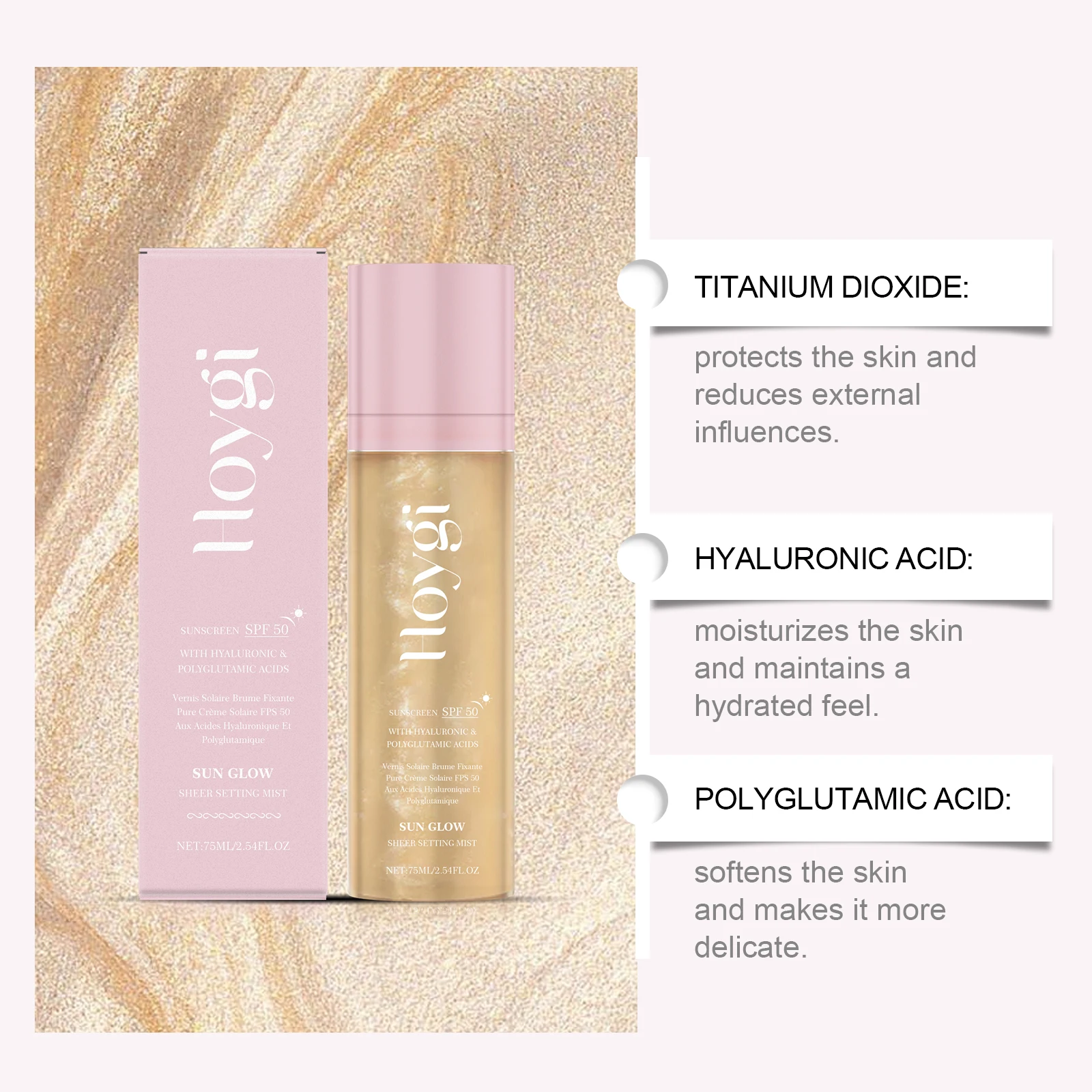 Hoygi 75ML SPF 50 쉬어 세팅 미스트 하이 - Face Moisturizer Spf 리뷰 및 가격