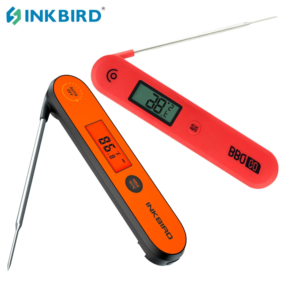 Inkbird digitales Fleisch thermometer Falt grill Küche Kochen Sofort lesen Hintergrund beleuchtung Display zum Grillen Grill