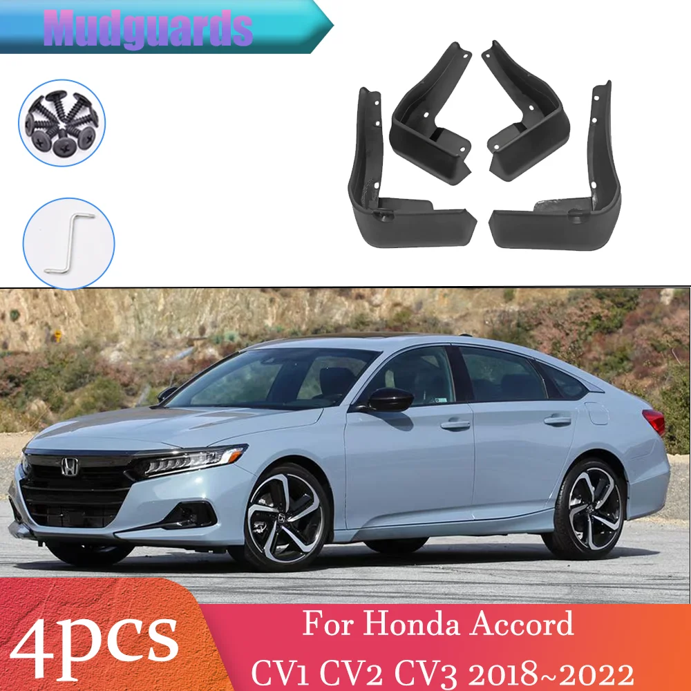 

For Honda Accord CV1/2/3 2018~2022 2019 2020 2021 Car Wheel Mudguard Flaps Mud Skin Cover Guards Fender Splash Parts Accessories