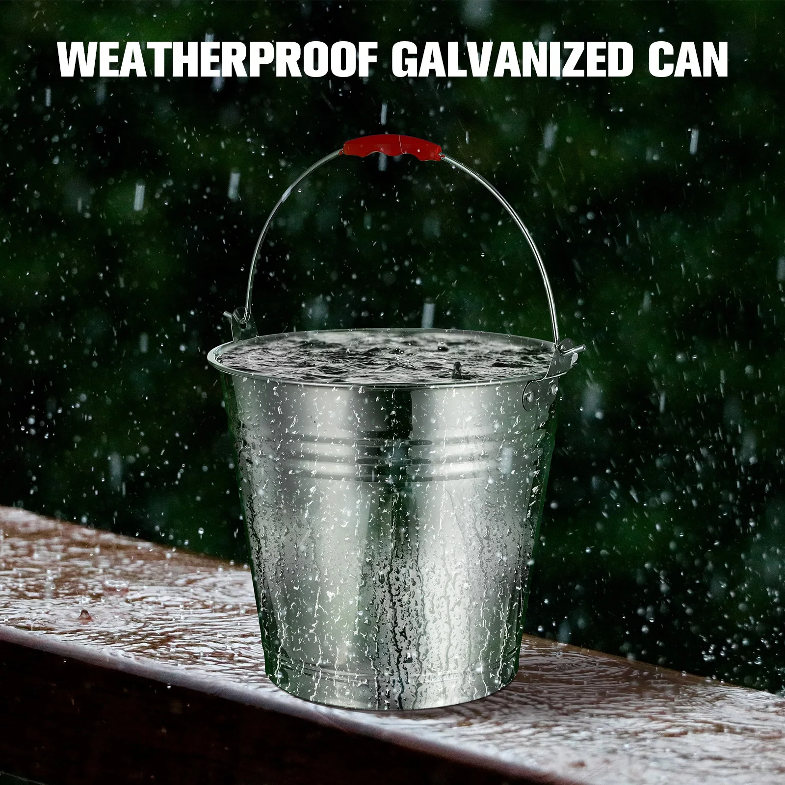 

1Pcs Pasture Milk Bucket Stainless Steel Thickened Large Capacity Stable Handle Multi-Purpose Ice Pail Household Water Storage