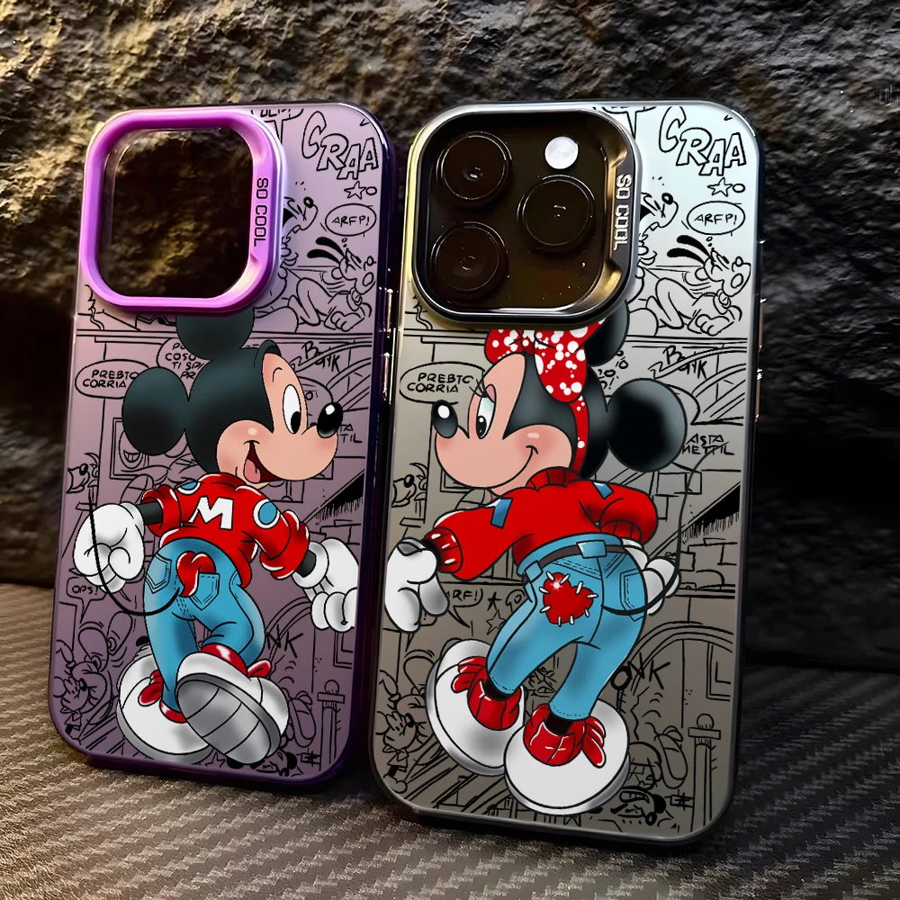 Mickey Minnie Comic Style Phone Case for Infinix Smart 9 8 7 Spark 30C 20 10 Play 6 Go Hot 50 40 30 i Itel S23 P36 A48 Cover