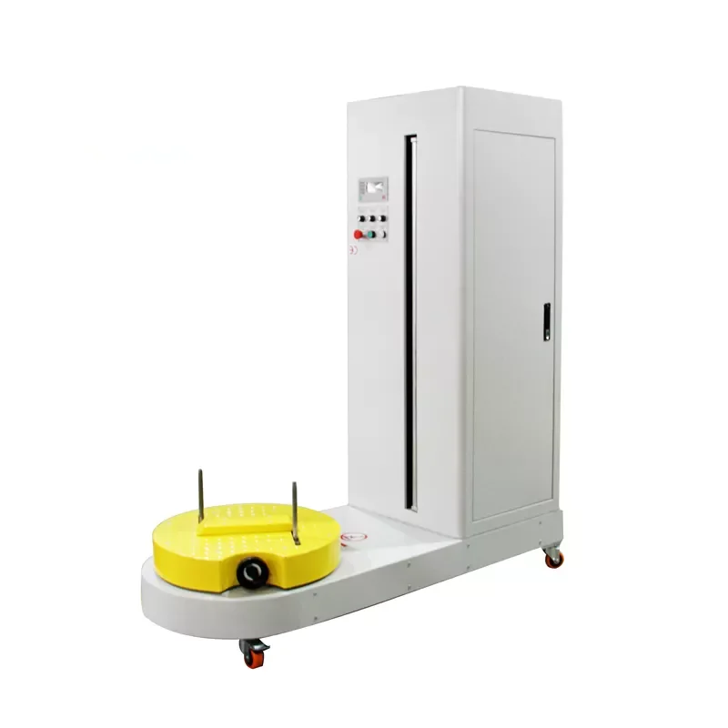 Popular Design Stretch Film Wrapper Packaging Packing Airport Luggage Wrapping Machine