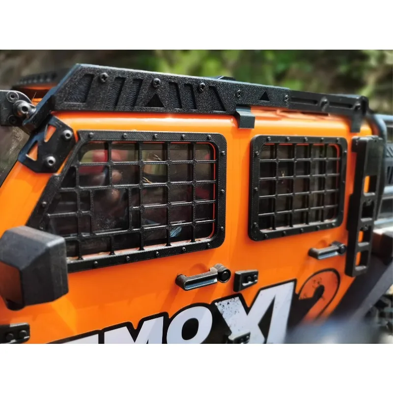 

1/8 Scale CROSSRC EMO XL2 X4 RC Rock Crawler Front and Rear Window Grilles Fender Flares Side Racks Non-Destructive Installation