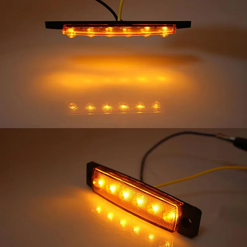 10 шт., боковые габаритные огни, индикаторная лампа, сигнальная лампа, сигнал автомобиля, сигнал заднего тормоза, задний фонарь, светодиодный 12 В 24 В