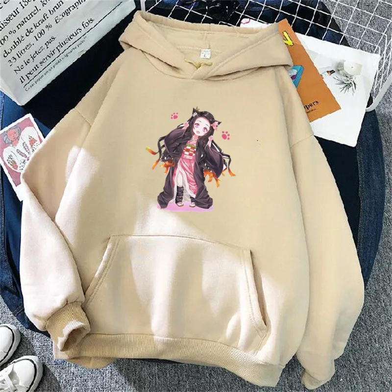 

Fashion Hoodies Women Autumn Winter Long Sleeve Harajuku Hooded Sweatshirt