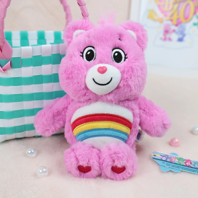 Original Care Bears 22cm Saugnapf-Plüsch-Anhänger Glänzender Liebesbär Cartoon-Puppe Heim- und Bürodekoration Geburtstags- und Feiertagsgeschenk für Mädchen – Detail 21