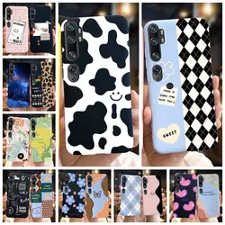 For Xiaomi Mi Note 10 Case Mi Note 10 Pro Funda Cute Cartoon Cow Painted Soft Slim Cover For Xiaomi Mi CC9 Pro MiNote10 Pro Case
