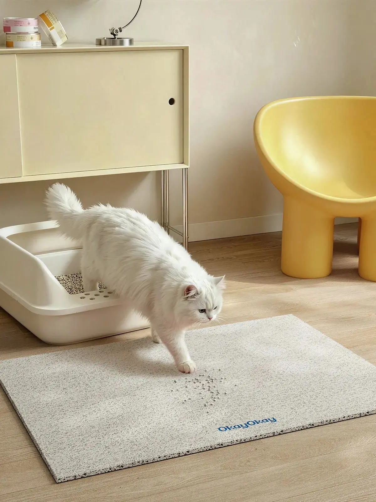 Solid Color Pet Feeding Mat Waterproof PVC Wire Loop Dog Cat Bowl Placemat Non-Slip Messproof Food and Water Catching Rug