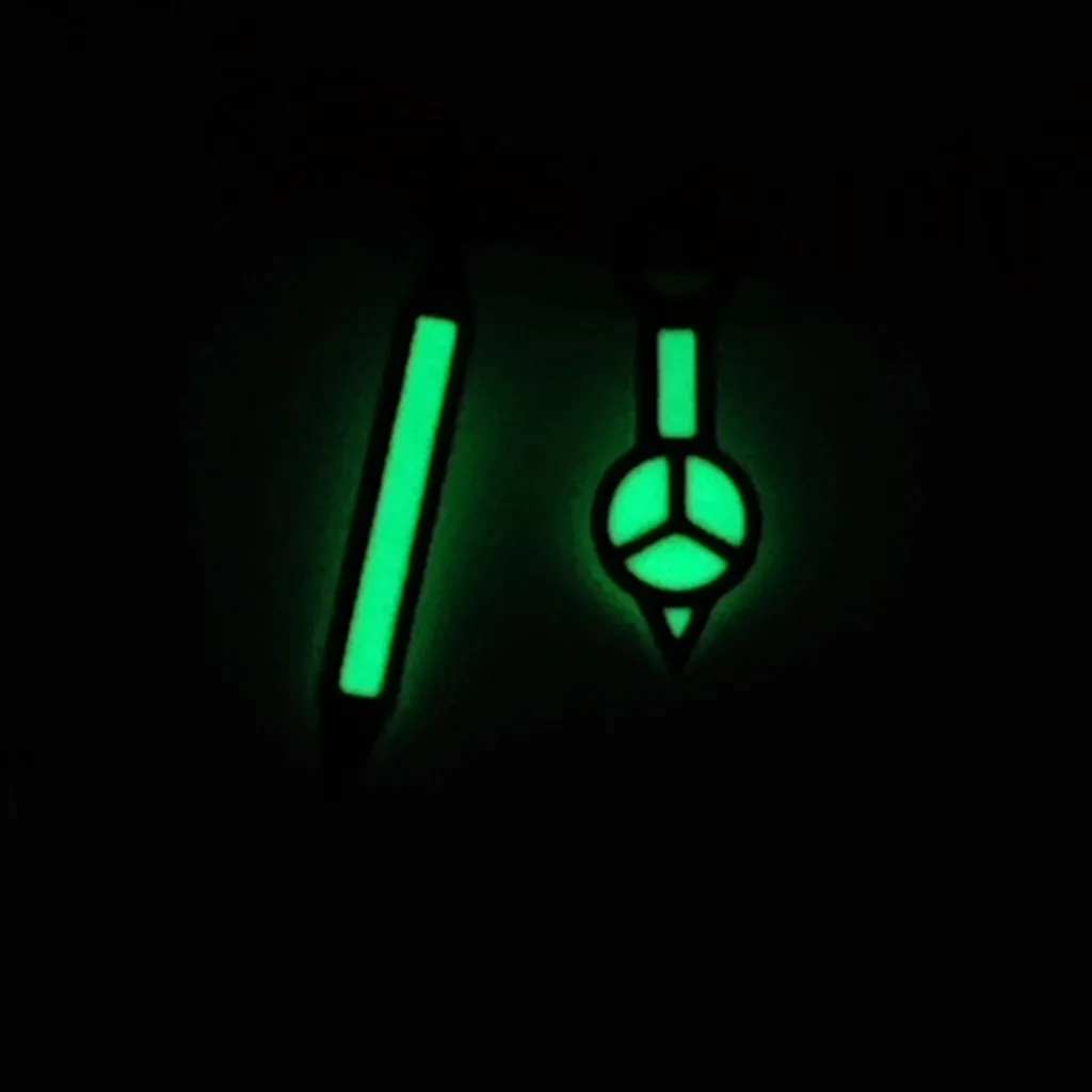 NH35 البرق الأيدي الثانية الفرعية الأيدي الفضة ساعة سوداء الأيدي ل NH34 NH35 NH36 NH38 حركة الساعات مؤشرات الأخضر مضيئة #6