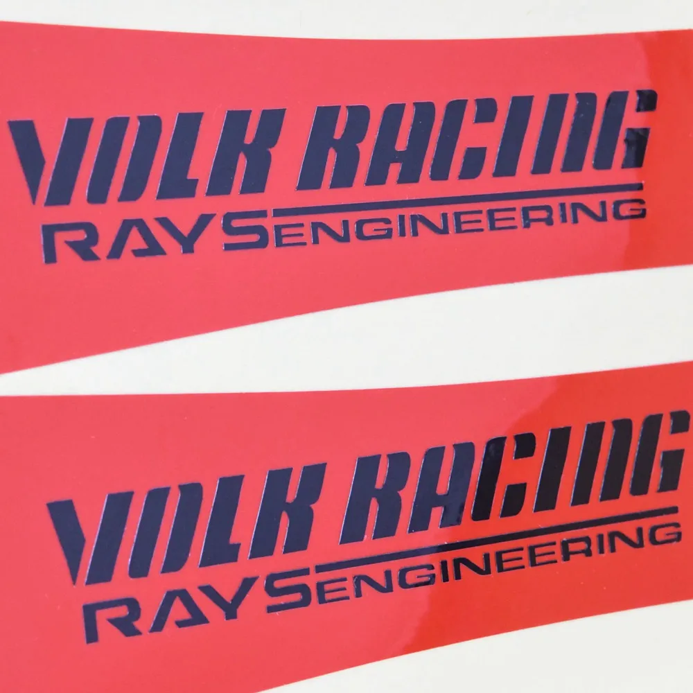 JDM 자동차 휠 스티커, Volk Racing Rays TE37SL, 형광 및 반사, TE37 SL 스포츠 림 스티커, 데칼 액세서리, 도매