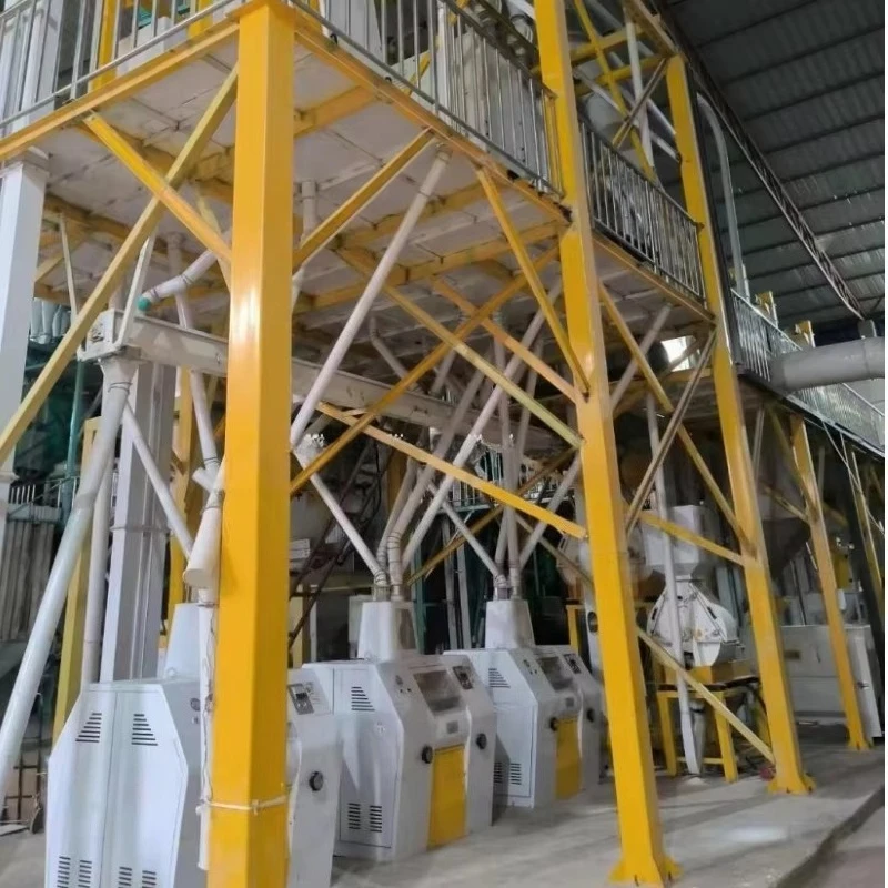Corn Flake Roller Mill 50 Tons Precooked Corn Flour Mill Machine for Arepa Flours Production High Efficiency Food Industry