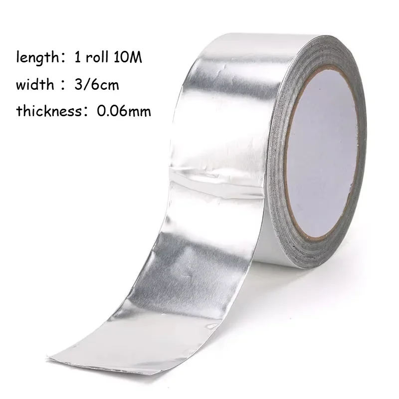 شريط رقائق الألومنيوم المقاوم للحرارة، لاصق مانع للتسرب، رقع إصلاح مقاومة للماء لختم المطبخ والملصقات #6
