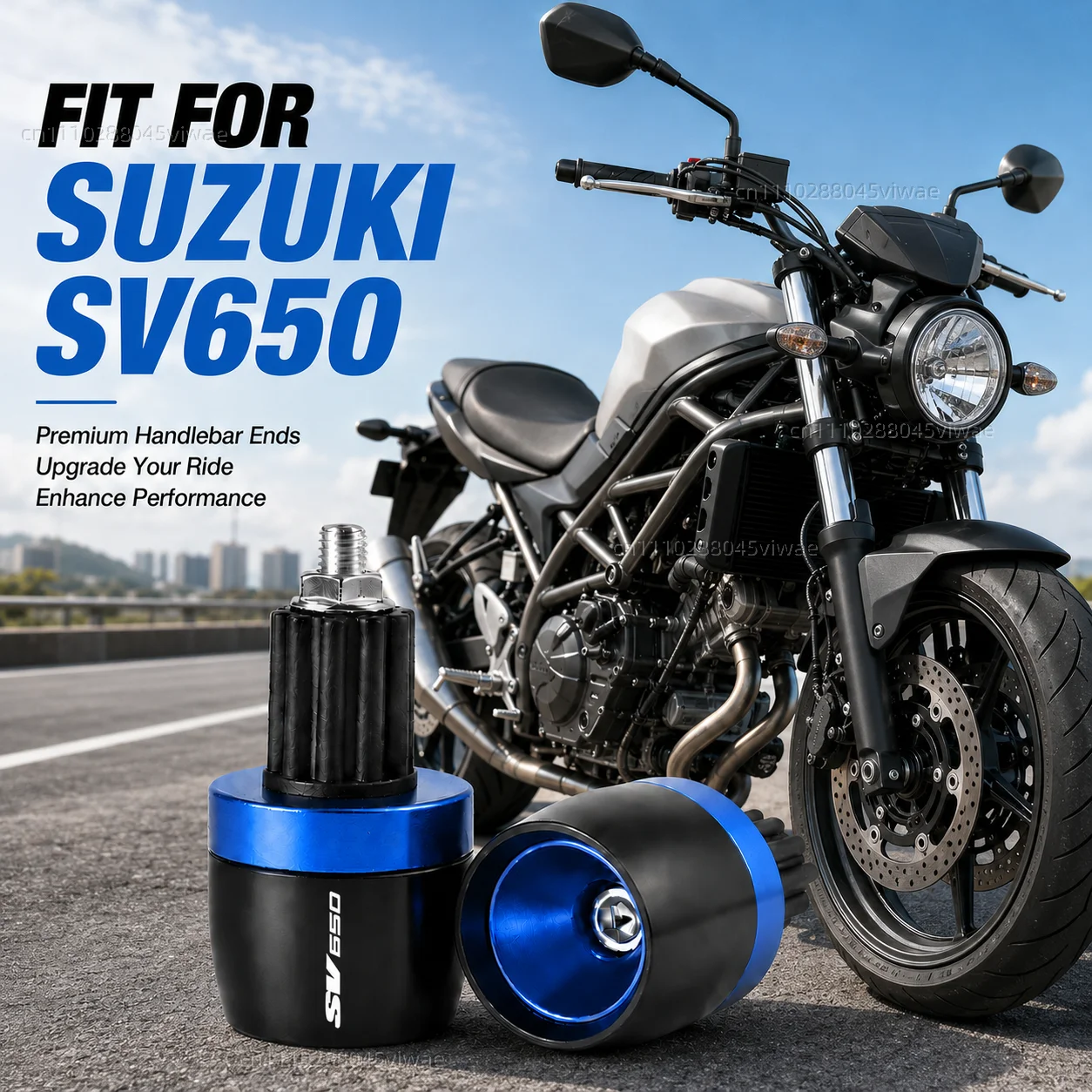 Für Suzuki SV650 SV 650 SV650S SV 650S CNC Aluminium Motorrad-Zubehör Lenkergriffe Endkappen Lenkerstopfen