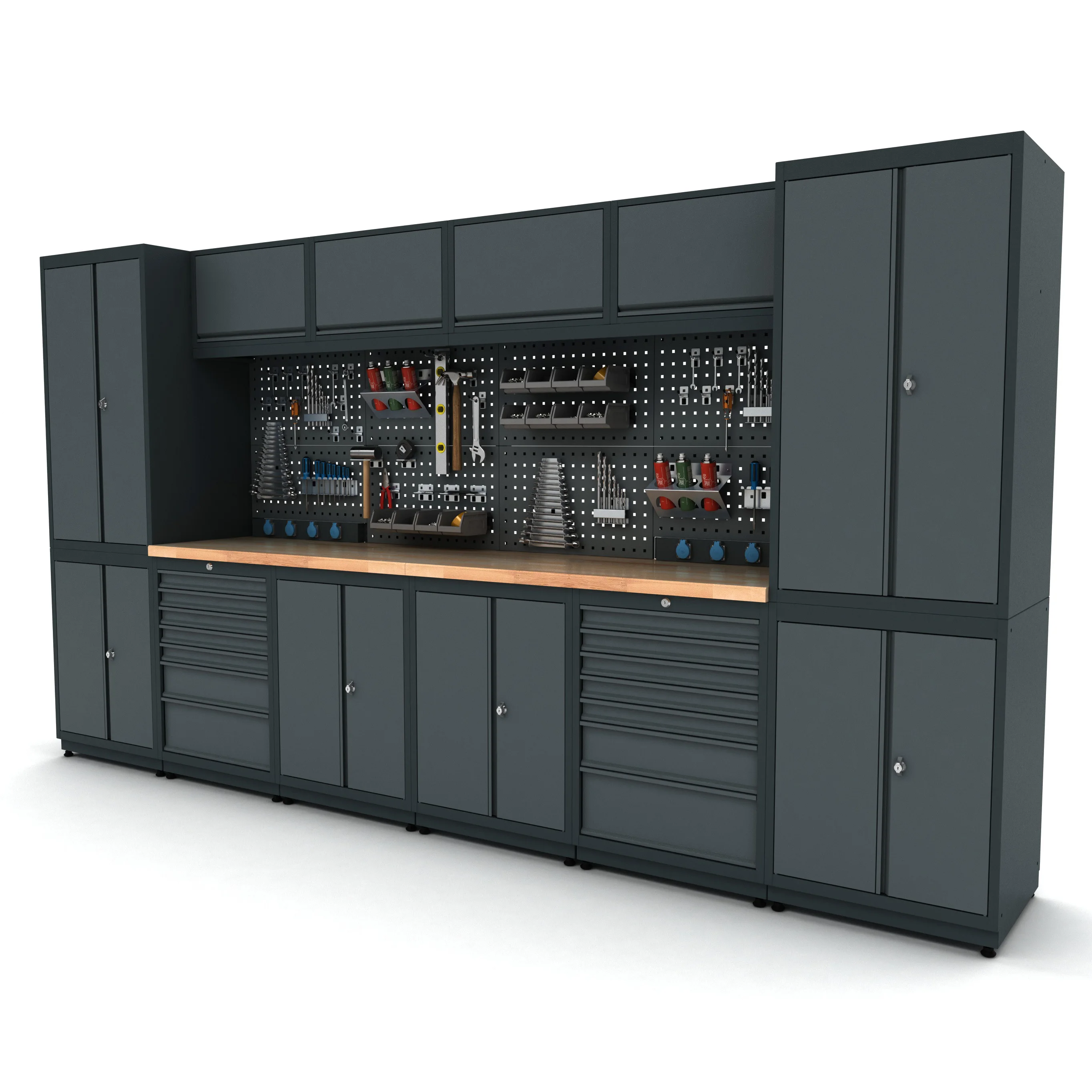 Modular Tool Cabinet System for Mechanic Garages