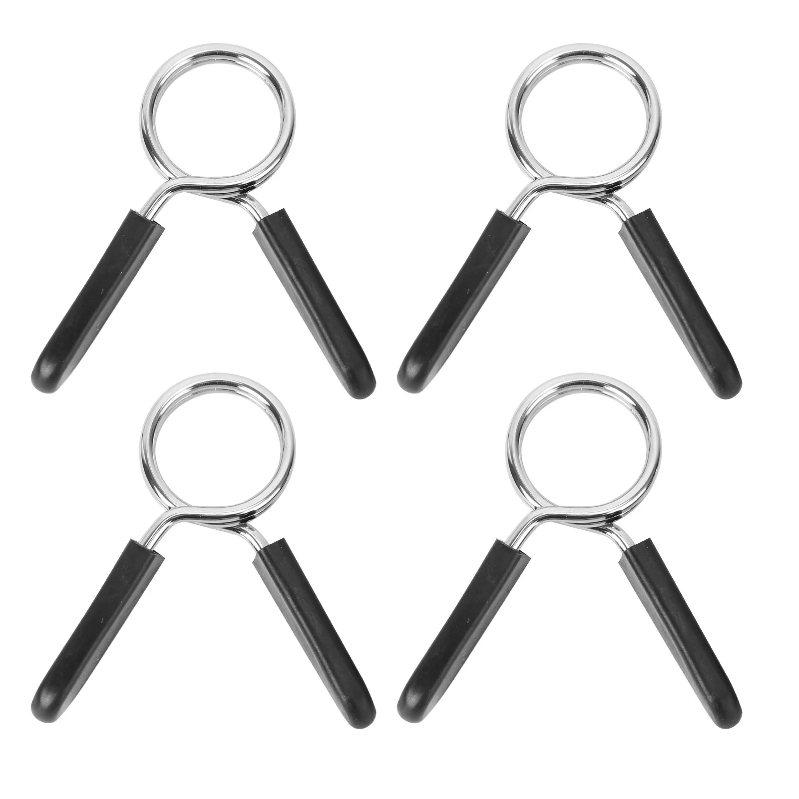 4 Pcs Gym Weight Tools Gear Weightlifting Bar Spring Collar Barra Handle Clamps Dumbbells Barbell Clip for Cross Ordinary