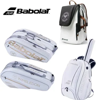 Babolat 테니스 배낭 PURE 윔블던 라케테이라 테니스 가방, 2, 6, 12 테니스 라켓 가방, 파델 라켓, 배드민턴 라케테 테니스 가방 