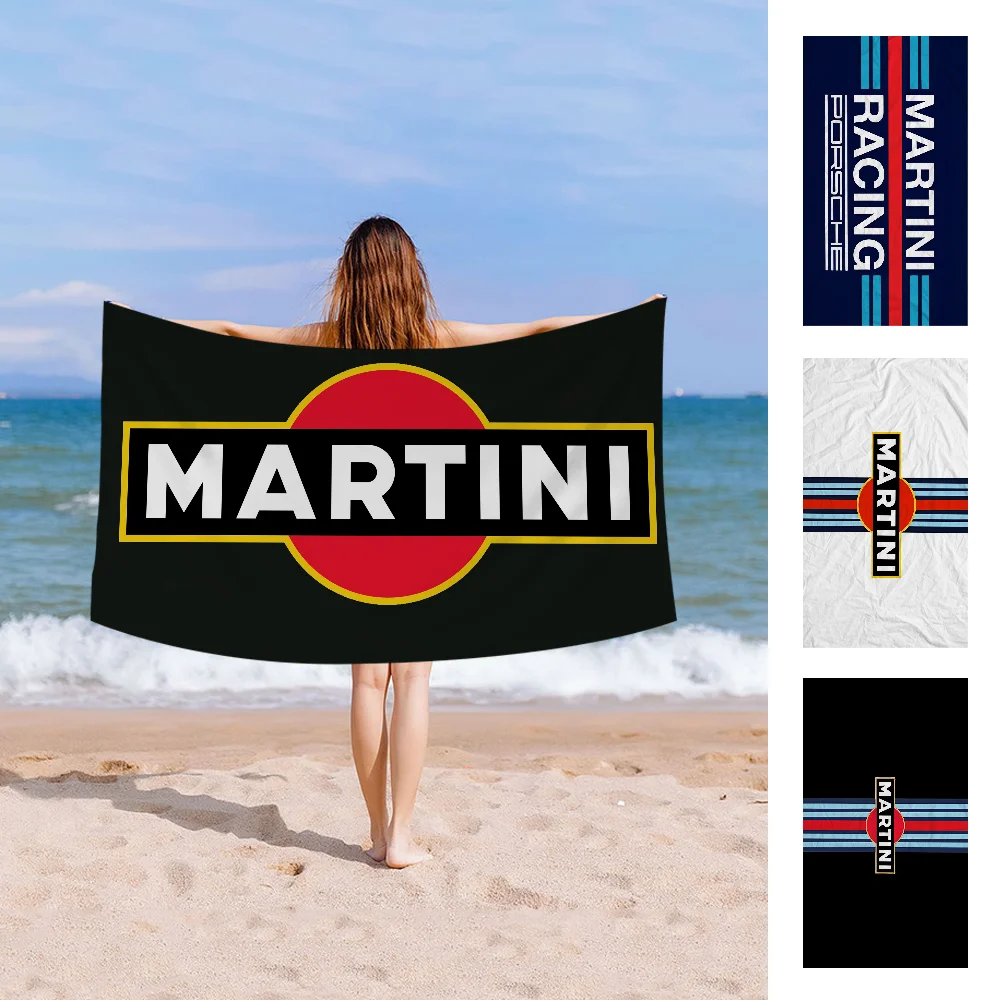 Martini logo printed Towel Microfiber Beach Towel Absorbent Quick dry Soft Yoga Swimming Resort Mountain Climbing Towel