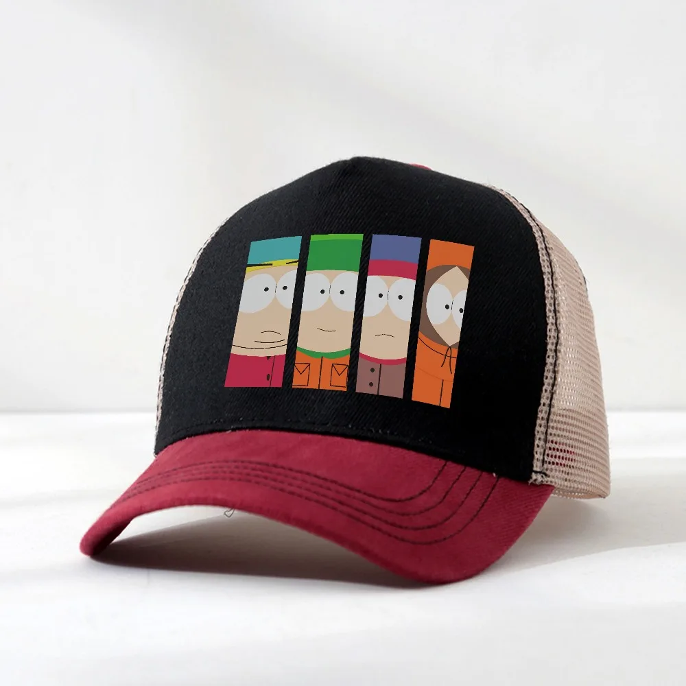 

Crazy South Park hat Men Women Funny Cartoon Cute Comic Baseball Cap Summer cool mesh Breathable Snapback hats