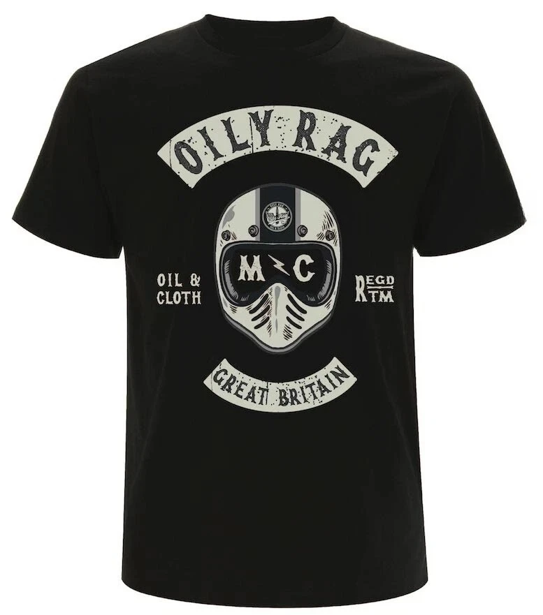 

Oily Rag Co Motorcycle Club T Shirt Biker Tee Oily Rag Co