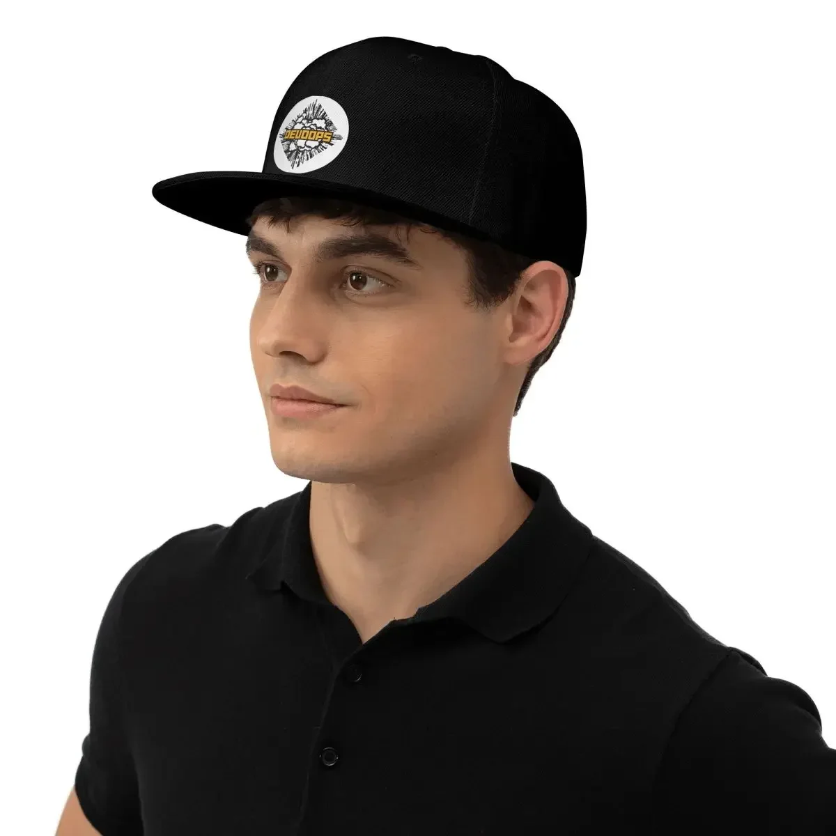 DevOops DevOps Funny Devops Sticker Baseball Caps Snapback Fashion Baseball Hats Breathable Casual Casquette Outdoor for Unisex