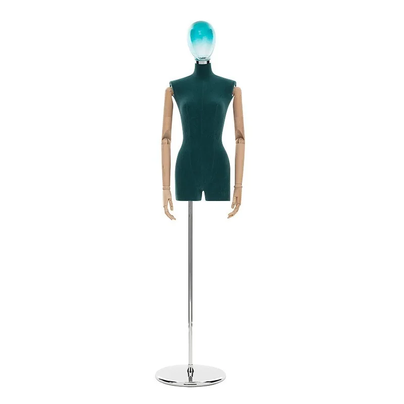 Clothing Model Edge Clothing Store Model Props Window Display Shelf Half Body Korean Version Fake Doll Body Collarbone Female Mo