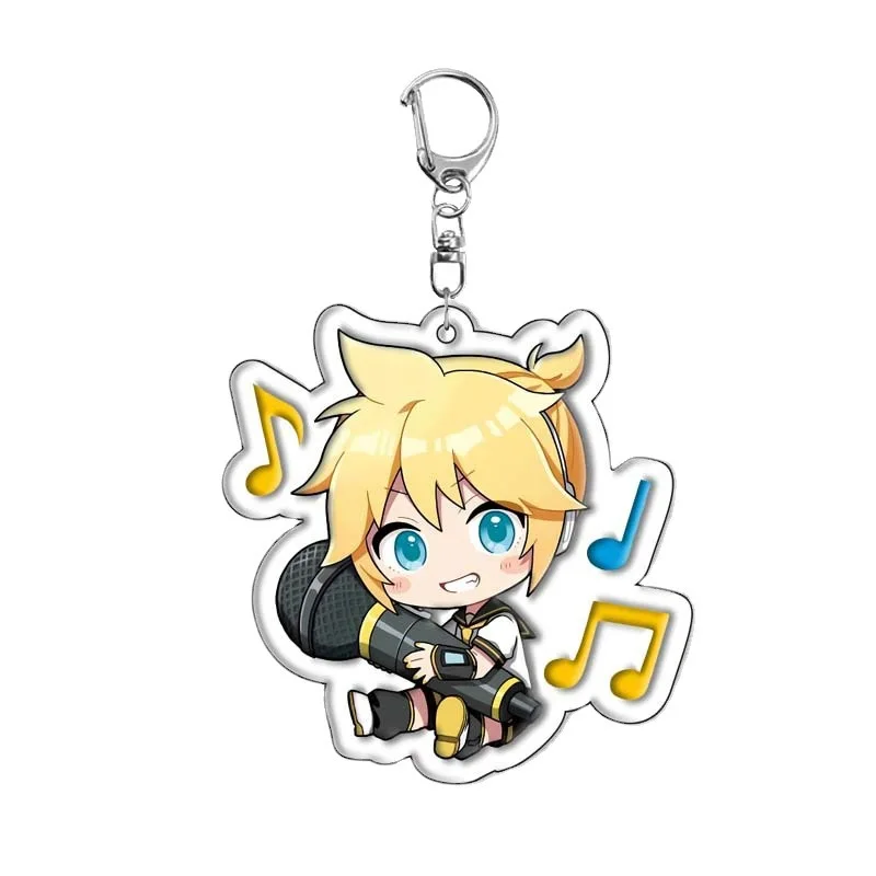New Hatsune Miku Cute Creative Acrylic Keychain Two-dimensional Animation Peripheral Backpack Decorative Pendant Holiday Gift view 6