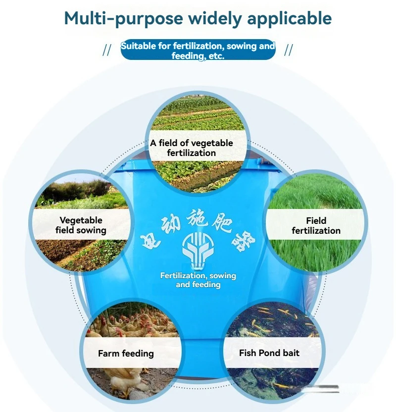 Useful 8A/10A/16A/30A Electric Fertilizer Spreader Fertilizer Applicator Garden Fertilizer Spraying Electric Fertilizer Spreader