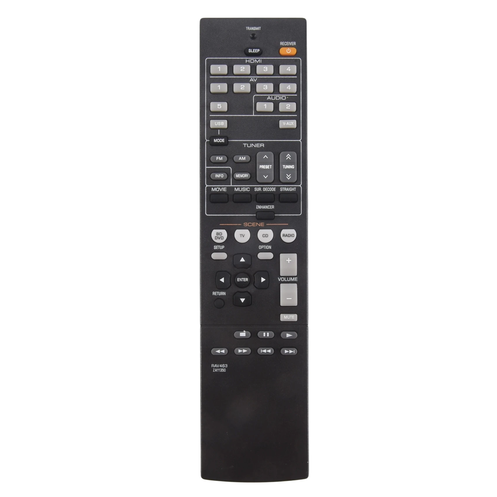 ABUO RAV463 Remote Control Replacement for AV Receiver HTR3066 RXV373 RX-V375 YHT399U YHT497